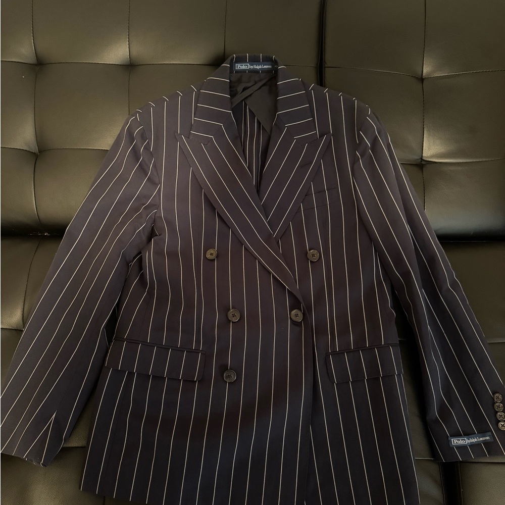 Polo Ralph Lauren Navy Pinstripe Blazer